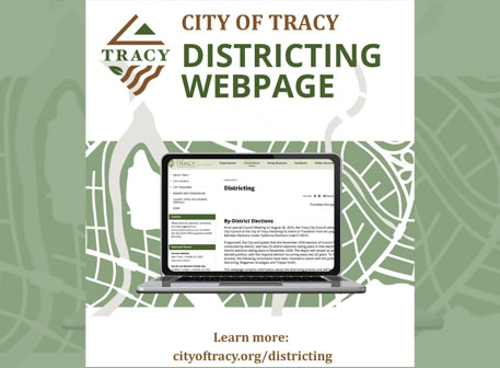 districting image of laptop showing districting site