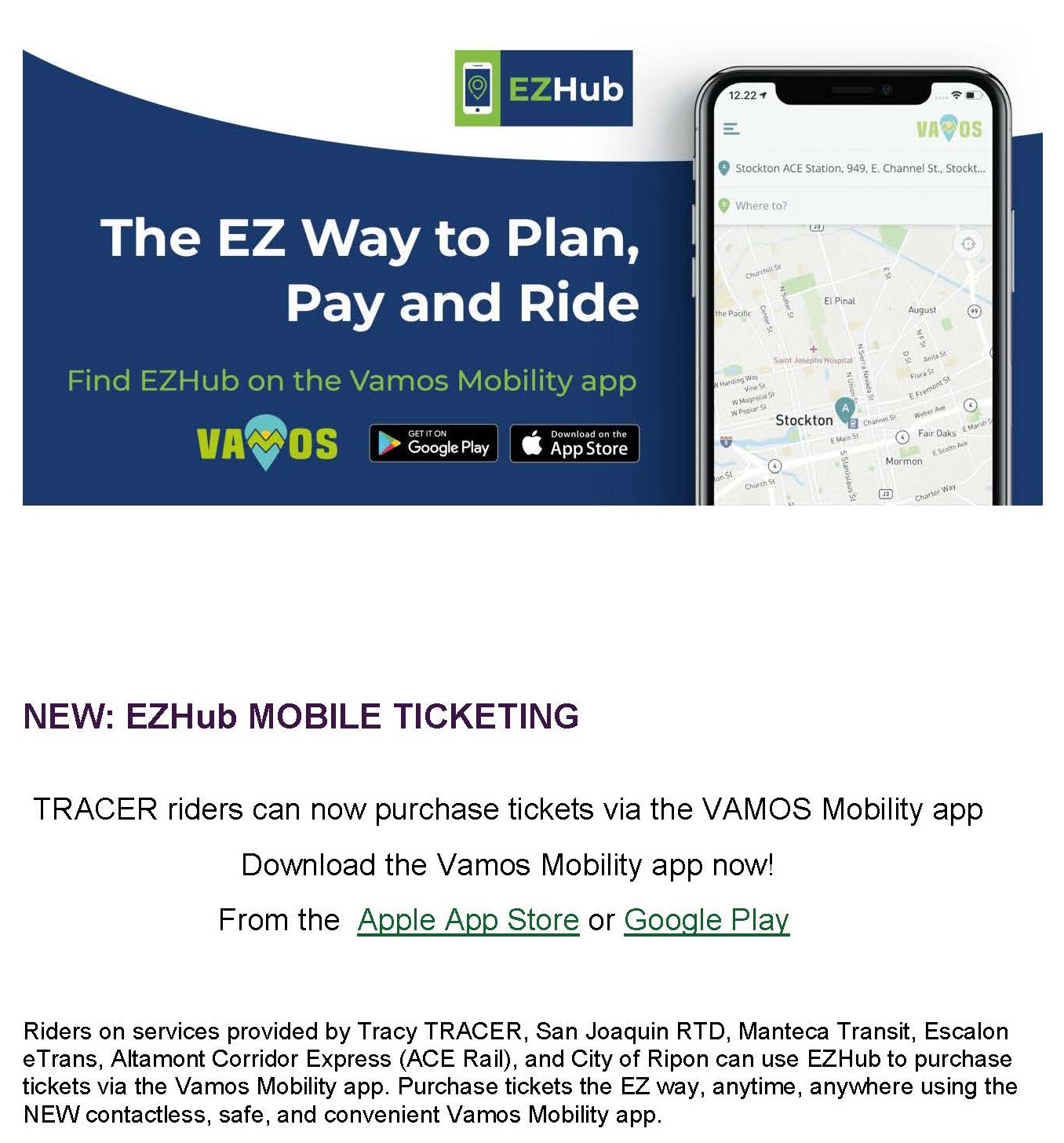 EZHub Mobile Ticketing